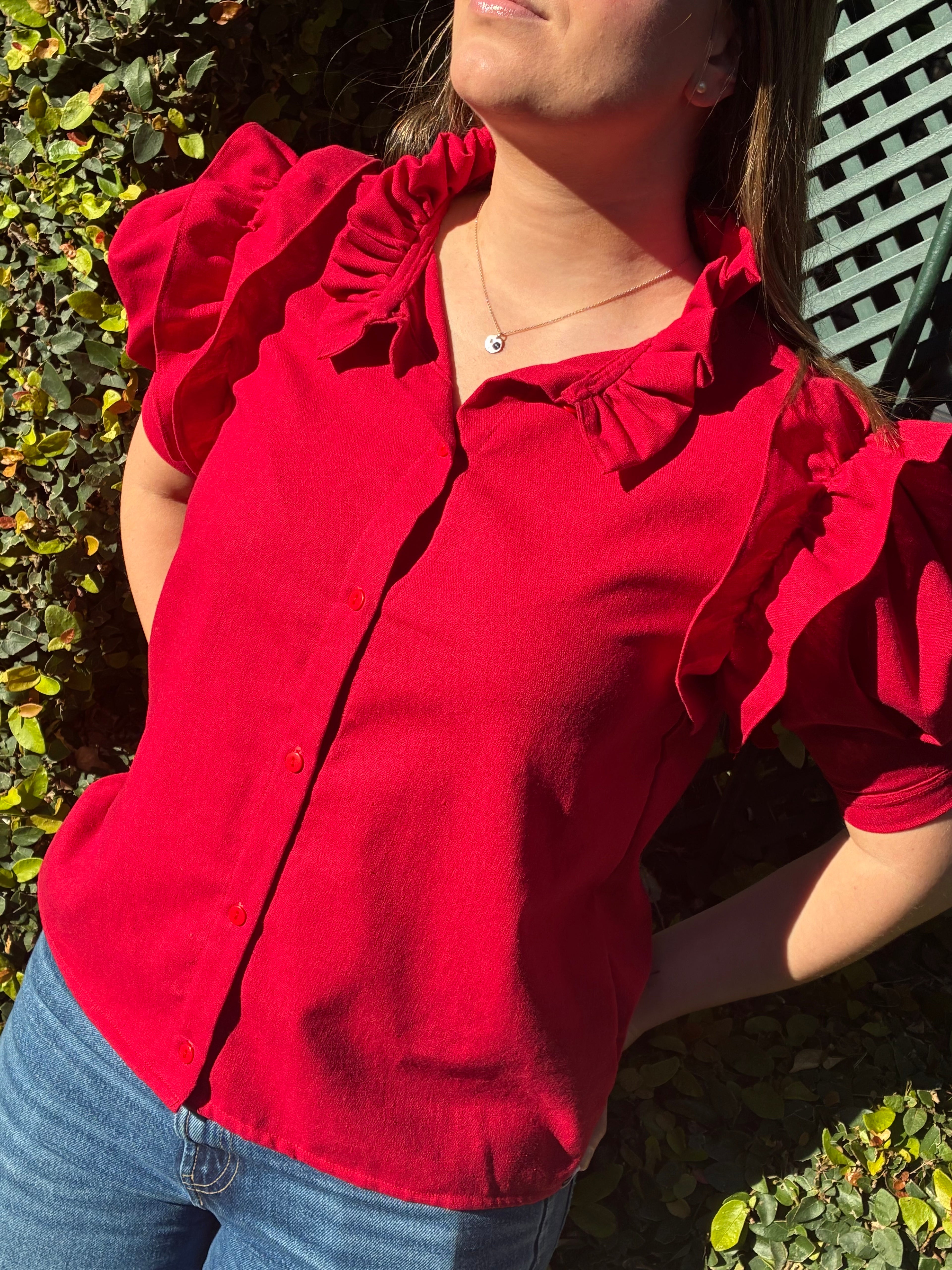Camisa FLORA - Rojo